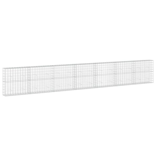 vidaXL Gabión s drôtom 3,5 mm a sieťou 10x10 cm 700x30x100 cm – Obrázok 2