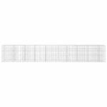 vidaXL Gabión s drôtom 3,5 mm a sieťou 10x10 cm 950x30x150 cm – Obrázok 3