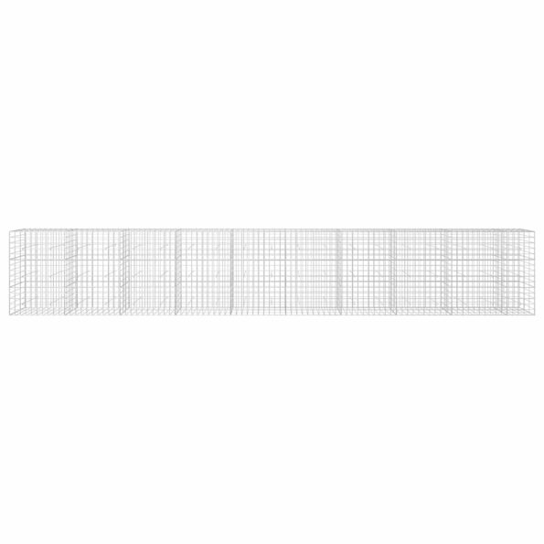 vidaXL Gabión s drôtom 3,5 mm a sieťou 10x10 cm 950x30x150 cm – Obrázok 3