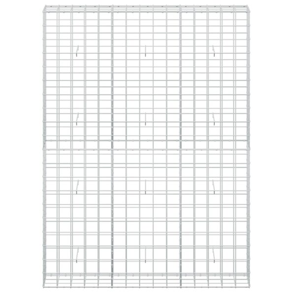 vidaXL Gabión s drôtom 3,5 mm a sieťou 10x10 cm 150x30x200 cm – Obrázok 3