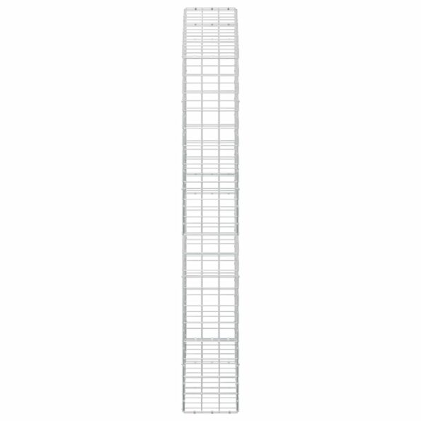 vidaXL Gabión s drôtom 3,5 mm a sieťou 10x10 cm 150x30x200 cm – Obrázok 4