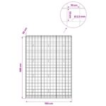 vidaXL Gabión s drôtom 3,5 mm a sieťou 10x10 cm 150x30x200 cm – Obrázok 6