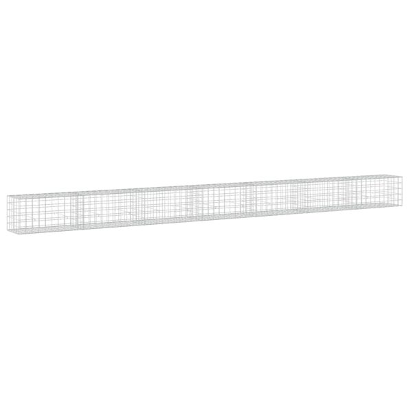 vidaXL Gabión s drôtom 3,5 mm a sieťou 10x10 cm 700x50x50 cm – Obrázok 2