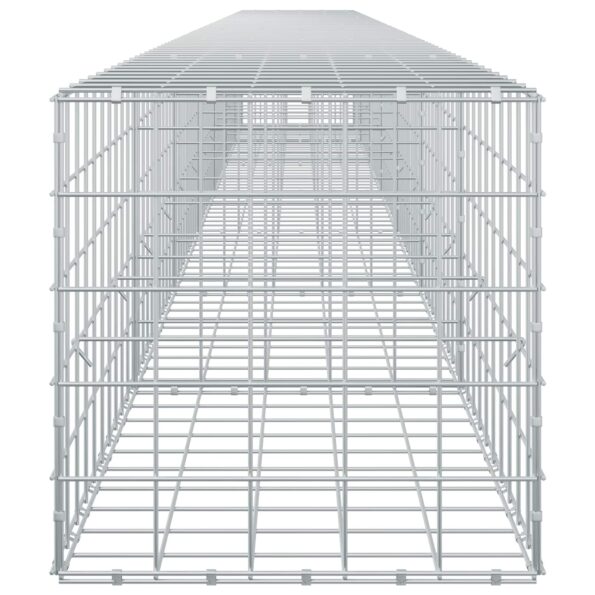 vidaXL Gabión s drôtom 3,5 mm a sieťou 10x10 cm 700x50x50 cm – Obrázok 4