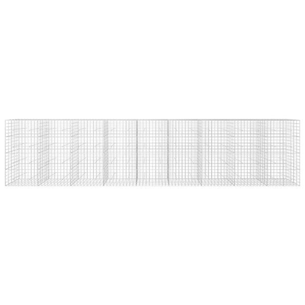 vidaXL Gabión s drôtom 3,5 mm a sieťou 10x10 cm 900x50x200 cm – Obrázok 3