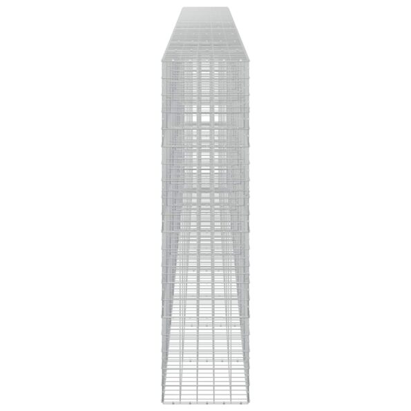 vidaXL Gabión s drôtom 3,5 mm a sieťou 10x10 cm 900x50x200 cm – Obrázok 4