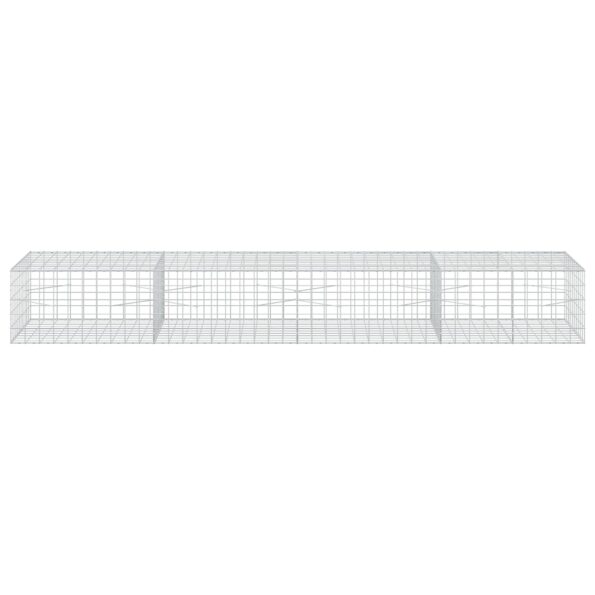 vidaXL Gabión s drôtom 3,5 mm a sieťou 10x10 cm 400x100x50 cm – Obrázok 3