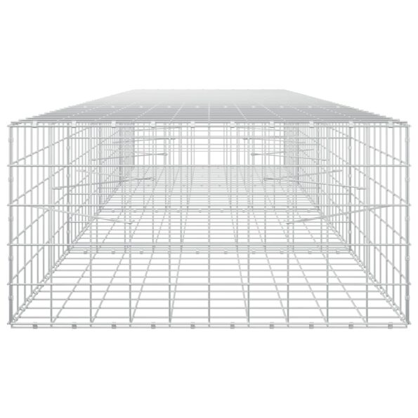 vidaXL Gabión s drôtom 3,5 mm a sieťou 10x10 cm 400x100x50 cm – Obrázok 4