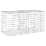 vidaXL Gabión s drôtom 3,5 mm a sieťou 10x10 cm 200x100x100 cm – Obrázok 2