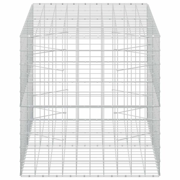 vidaXL Gabión s drôtom 3,5 mm a sieťou 10x10 cm 200x100x100 cm – Obrázok 4