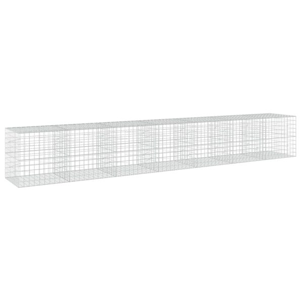 vidaXL Gabión s drôtom 3,5 mm a sieťou 10x10 cm 700x100x100 cm – Obrázok 2