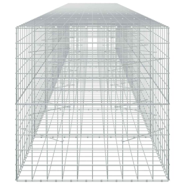 vidaXL Gabión s drôtom 3,5 mm a sieťou 10x10 cm 700x100x100 cm – Obrázok 4