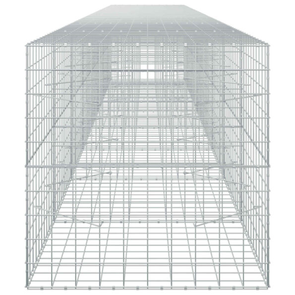 vidaXL Gabión s drôtom 3,5 mm a sieťou 10x10 cm 800x100x100 cm – Obrázok 4