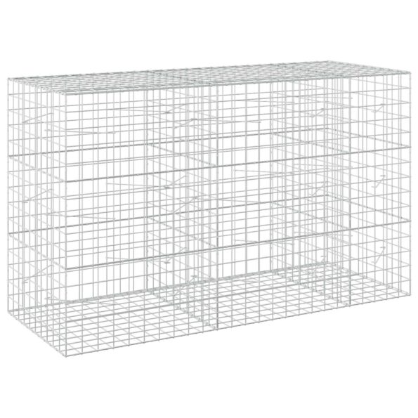 vidaXL Gabión s drôtom 3,5 mm a sieťou 10x10 cm 250x100x150 cm – Obrázok 2