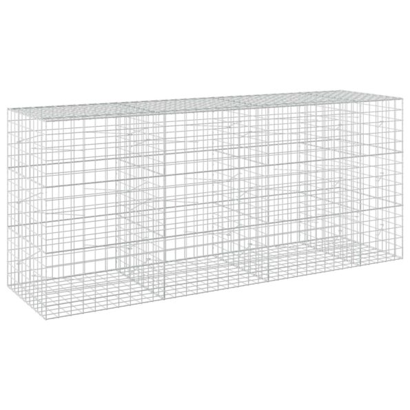 vidaXL Gabión s drôtom 3,5 mm a sieťou 10x10 cm 350x100x150 cm – Obrázok 2