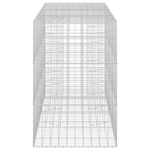 vidaXL Gabión s drôtom 3,5 mm a sieťou 10x10 cm 350x100x150 cm – Obrázok 4