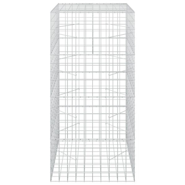 vidaXL Gabión s drôtom 3,5 mm a sieťou 10x10 cm 100x100x200 cm – Obrázok 3