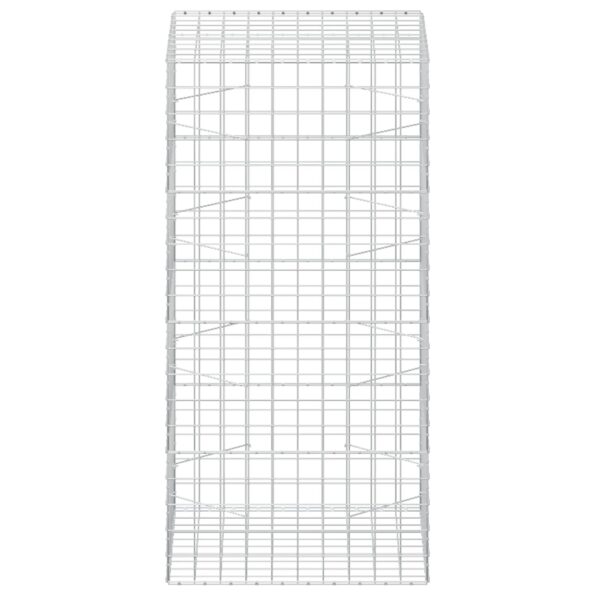 vidaXL Gabión s drôtom 3,5 mm a sieťou 10x10 cm 100x100x200 cm – Obrázok 4