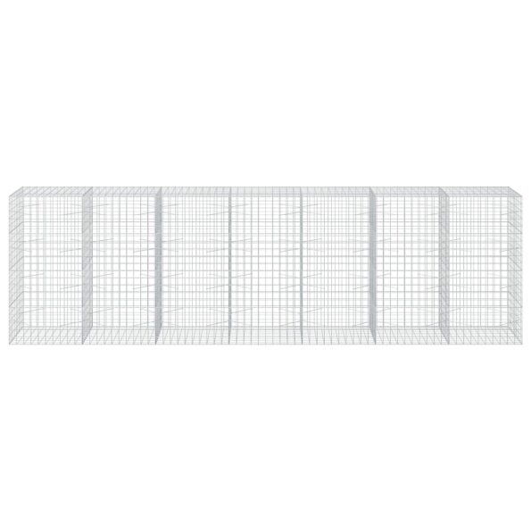 vidaXL Gabión s drôtom 3,5 mm a sieťou 10x10 cm 700x100x200 cm – Obrázok 3