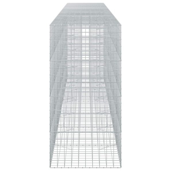 vidaXL Gabión s drôtom 3,5 mm a sieťou 10x10 cm 700x100x200 cm – Obrázok 4