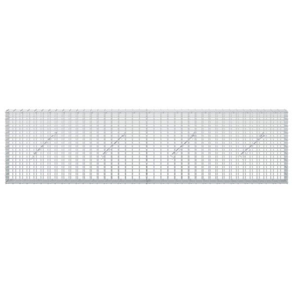 vidaXL Gabión s drôtom 5 mm a sieťou 5x2,5 cm 200x10x50 cm – Obrázok 3