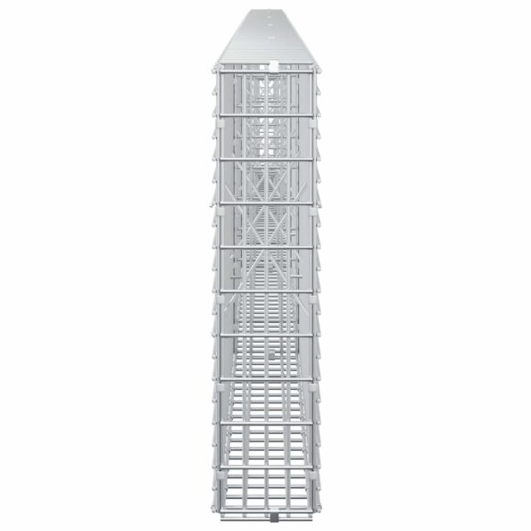 vidaXL Gabión s drôtom 5 mm a sieťou 5x2,5 cm 450x10x50 cm – Obrázok 4