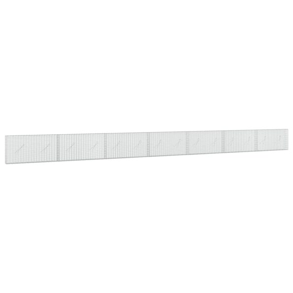 vidaXL Gabión s drôtom 5 mm a sieťou 5x2,5 cm 700x10x50 cm – Obrázok 2