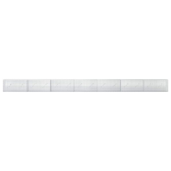 vidaXL Gabión s drôtom 5 mm a sieťou 5x2,5 cm 700x10x50 cm – Obrázok 3