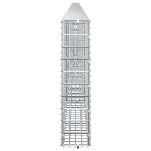 vidaXL Gabión s drôtom 5 mm a sieťou 5x2,5 cm 700x10x50 cm – Obrázok 4