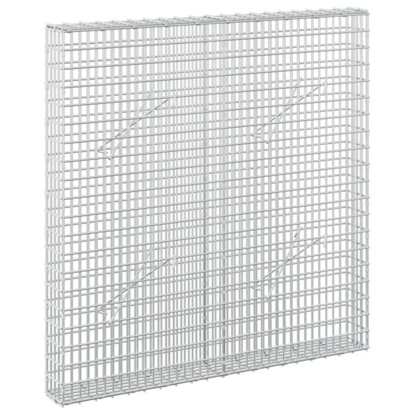 vidaXL Gabión s drôtom 5 mm a sieťou 5x2,5 cm 100x10x100 cm – Obrázok 2