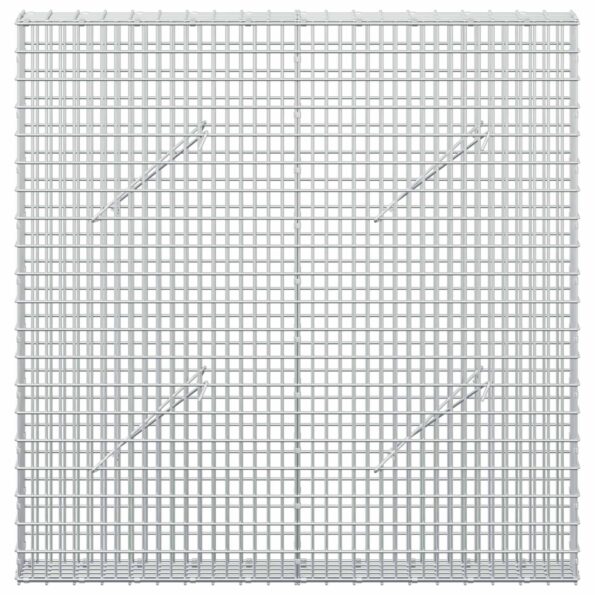 vidaXL Gabión s drôtom 5 mm a sieťou 5x2,5 cm 100x10x100 cm – Obrázok 3