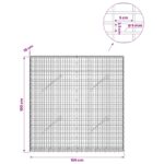 vidaXL Gabión s drôtom 5 mm a sieťou 5x2,5 cm 100x10x100 cm – Obrázok 6