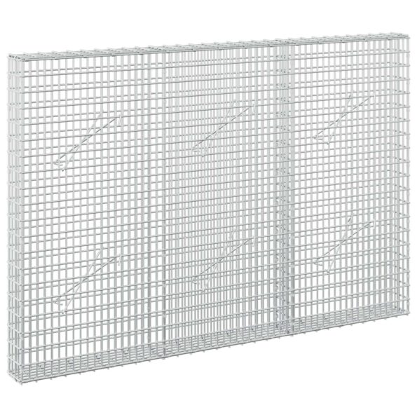 vidaXL Gabión s drôtom 5 mm a sieťou 5x2,5 cm 150x10x100 cm – Obrázok 2