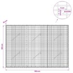 vidaXL Gabión s drôtom 5 mm a sieťou 5x2,5 cm 150x10x100 cm – Obrázok 6