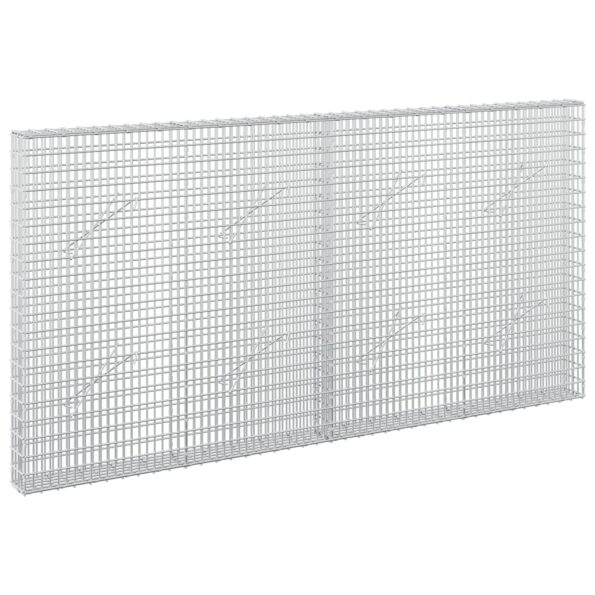 vidaXL Gabión s drôtom 5 mm a sieťou 5x2,5 cm 200x10x100 cm – Obrázok 2
