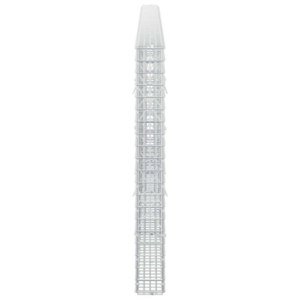 vidaXL Gabión s drôtom 5 mm a sieťou 5x2,5 cm 350x10x100 cm – Obrázok 4