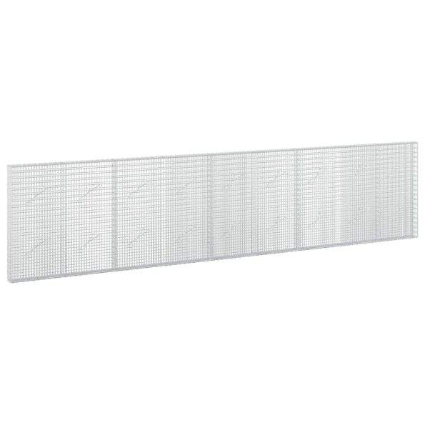 vidaXL Gabión s drôtom 5 mm a sieťou 5x2,5 cm 450x10x100 cm – Obrázok 2
