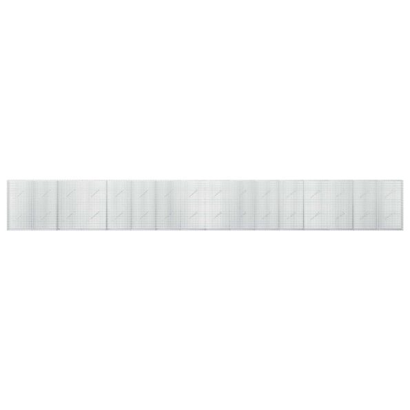 vidaXL Gabión s drôtom 5 mm a sieťou 5x2,5 cm 800x10x100 cm – Obrázok 3