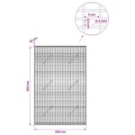 vidaXL Gabión s drôtom 5 mm a sieťou 5x2,5 cm 100x10x150 cm – Obrázok 6
