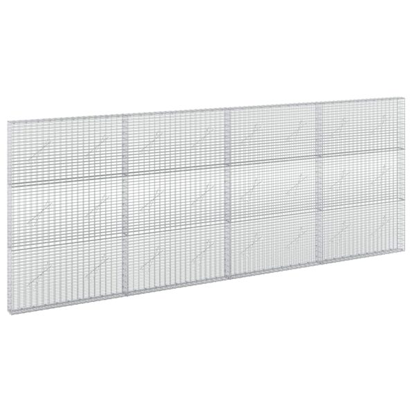 vidaXL Gabión s drôtom 5 mm a sieťou 5x2,5 cm 400x10x150 cm – Obrázok 2