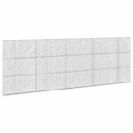 vidaXL Gabión s drôtom 5 mm a sieťou 5x2,5 cm 450x10x150 cm – Obrázok 2