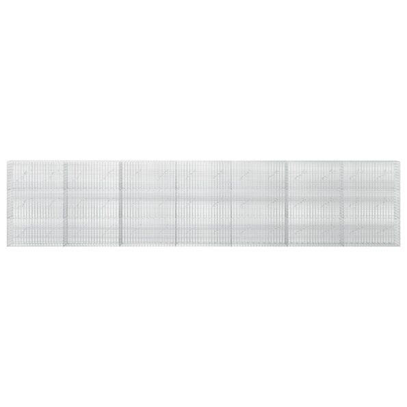 vidaXL Gabión s drôtom 5 mm a sieťou 5x2,5 cm 700x10x150 cm – Obrázok 3