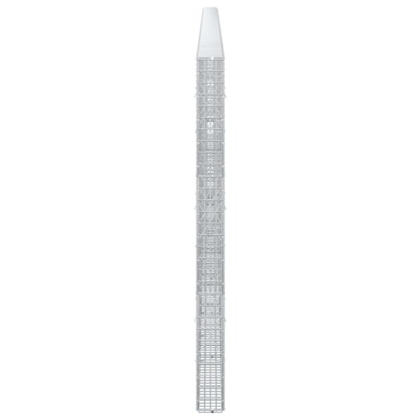 vidaXL Gabión s drôtom 5 mm a sieťou 5x2,5 cm 700x10x150 cm – Obrázok 4