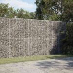 vidaXL Gabión s drôtom 5 mm a sieťou 5x2,5 cm 200x10x200 cm