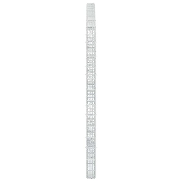 vidaXL Gabión s drôtom 5 mm a sieťou 5x2,5 cm 200x10x200 cm – Obrázok 4