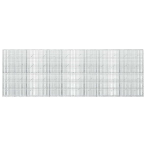 vidaXL Gabión s drôtom 5 mm a sieťou 5x2,5 cm 600x10x200 cm – Obrázok 3