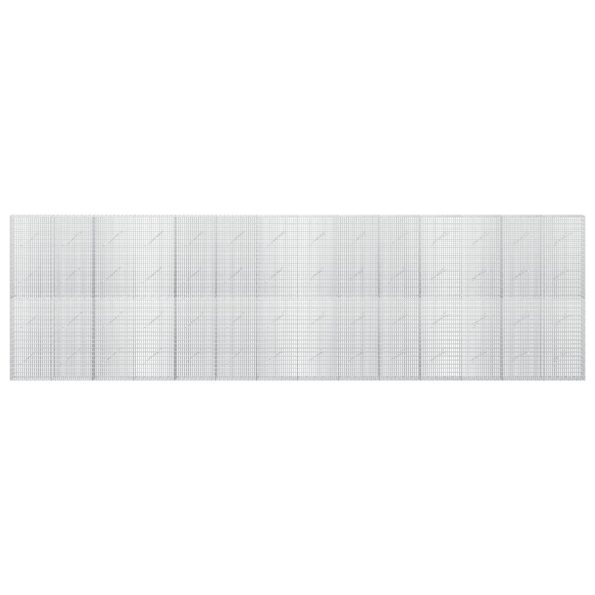vidaXL Gabión s drôtom 5 mm a sieťou 5x2,5 cm 700x10x200 cm – Obrázok 3