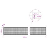 vidaXL Gabión s drôtom 5 mm a sieťou 5x2,5 cm 800x20x50 cm – Obrázok 6