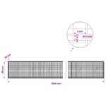 vidaXL Gabión s drôtom 5 mm a sieťou 5x2,5 cm 1000x20x50 cm – Obrázok 6