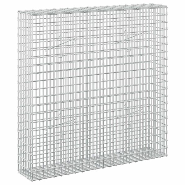 vidaXL Gabión s drôtom 5 mm a sieťou 5x2,5 cm 100x20x100 cm – Obrázok 2